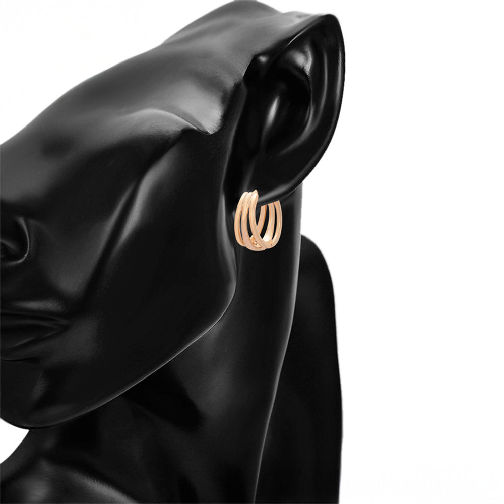 Ohrringe aus goldplattierter Legierung