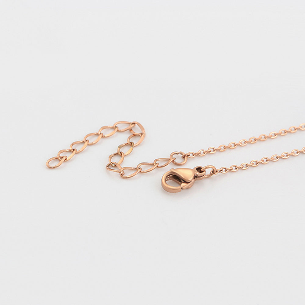 Halskette aus goldplattierter Legierung mit rosafarbenem Emporia® Kristall