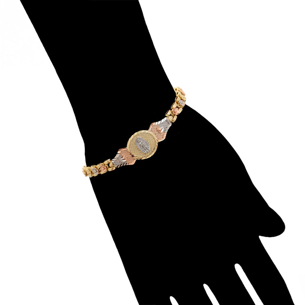 Armband aus goldplattiertesr Legierung mit weißem Emporia® Kristall