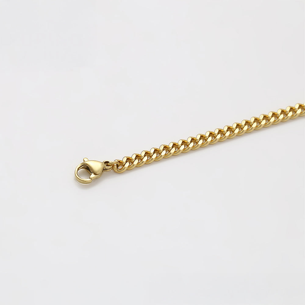 Armband aus goldplattiertesr Legierung mit blauem Emporia®-Kristall
