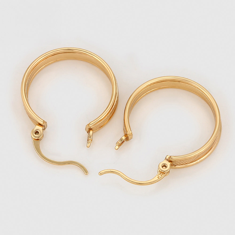 Ohrringe aus goldplattierter Legierung