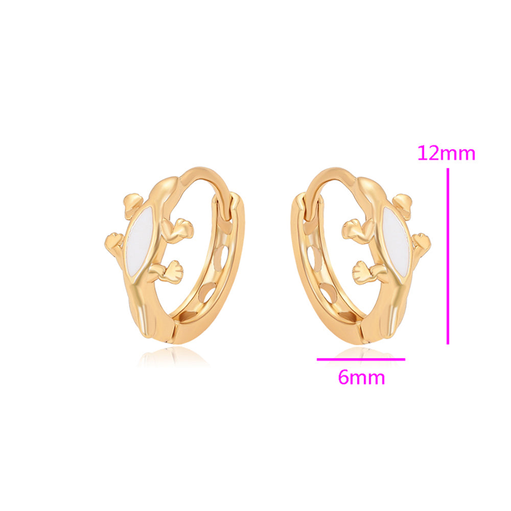 Ohrringe aus goldplattierter Legierung mit weißem Emporia® Kristall 2