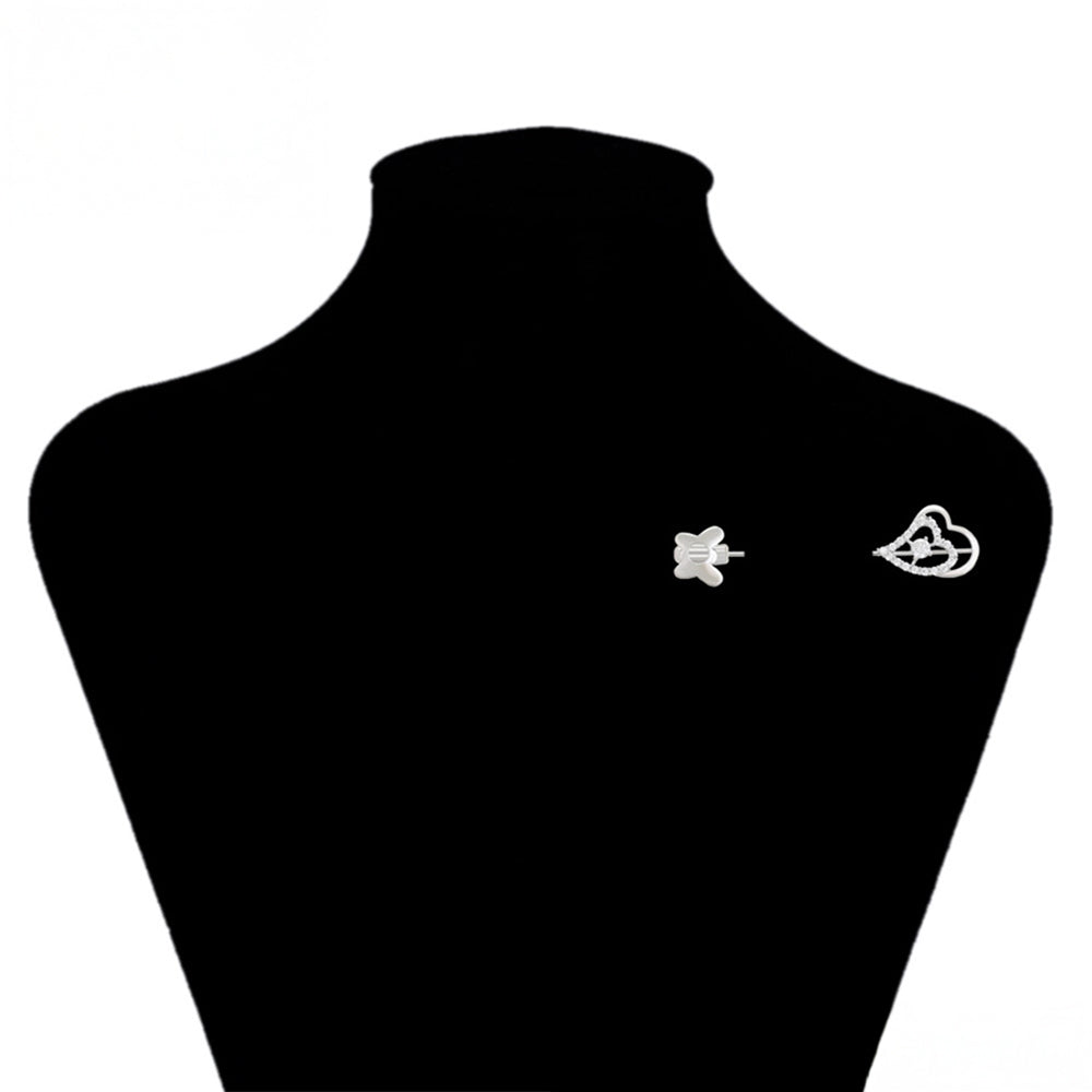 Brosche aus goldplattierter Legierung mit weißem Emporia® Kristall