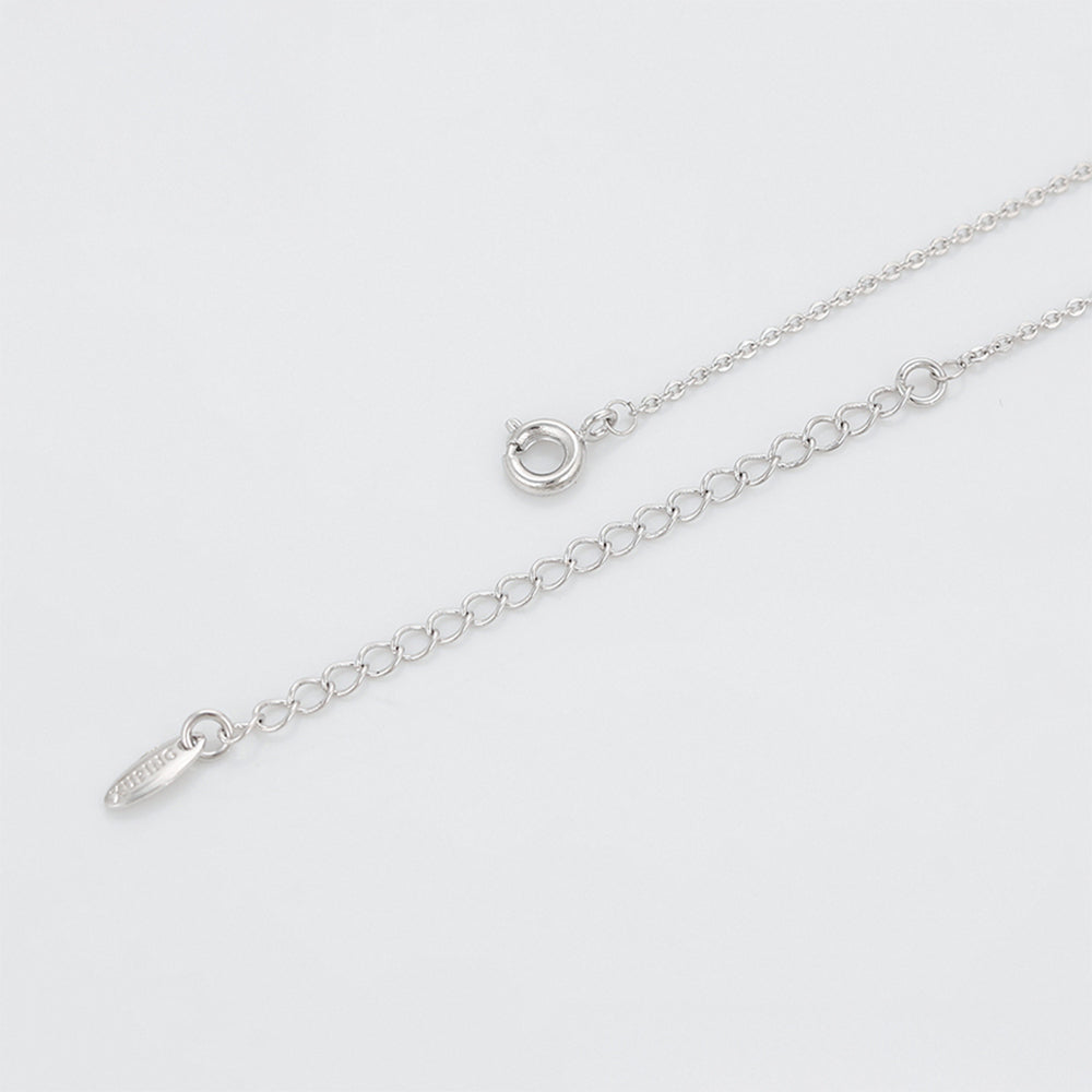 Halskette aus goldplattierter Legierung mit purpurfarbenem Emporia® Kristall und Glasperle