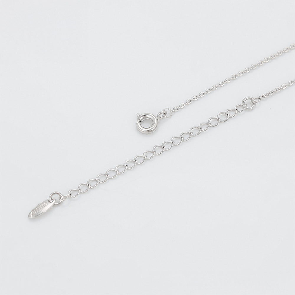 Halskette aus goldplattierter Legierung mit blauem Emporia®-Kristall und Glasperle