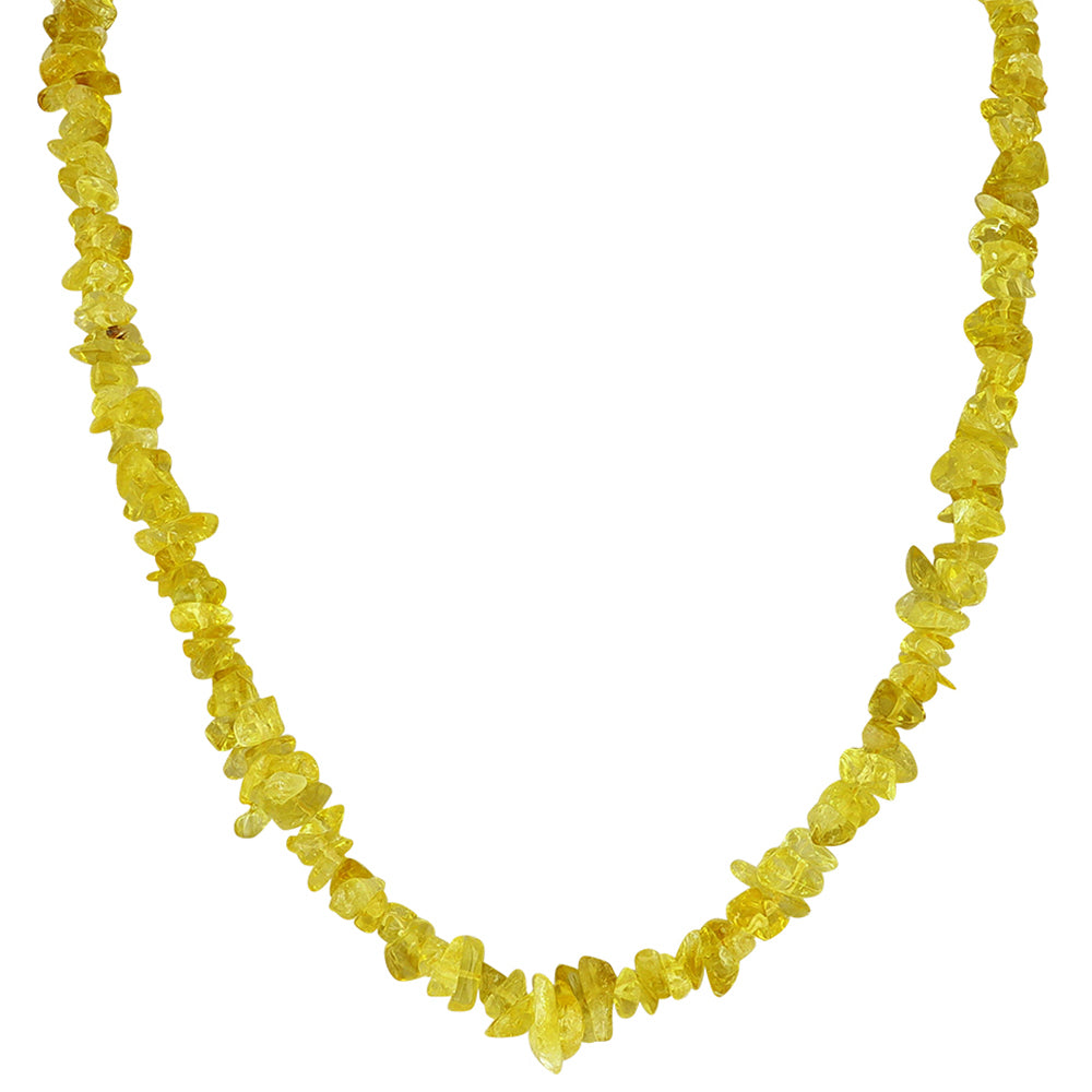 Nugget Halskette mit Zitrin aus dem Ural