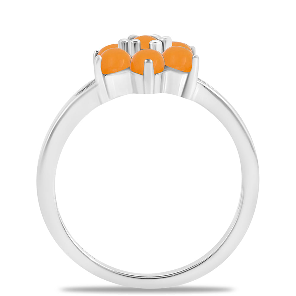 Silberring mit gelbem Jade