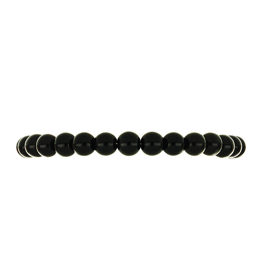 Goldplattiertes Silberarmband mit schwarzem Onyx aus Suwar