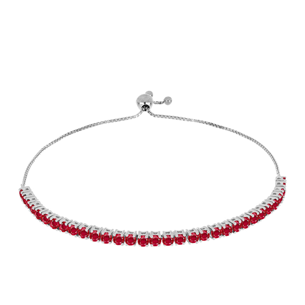 Silberarmband mit rotem Achat