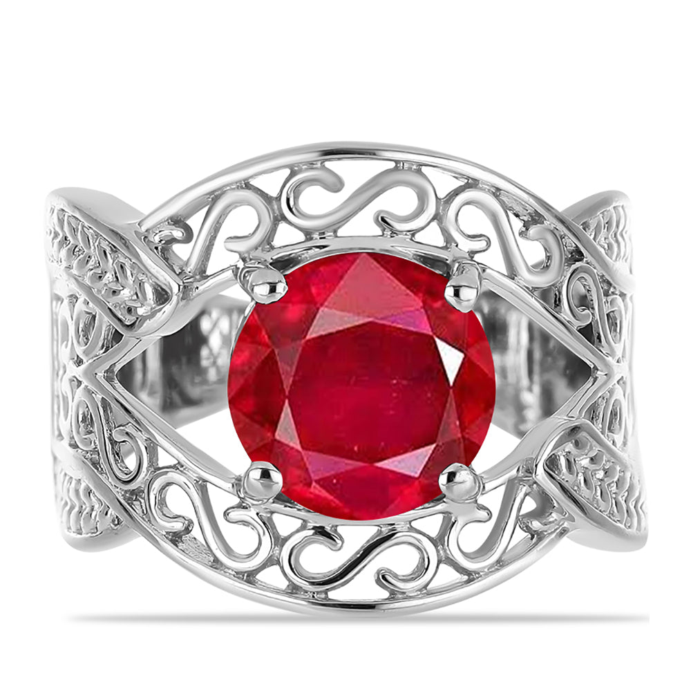 Silberring mit rotem Achat