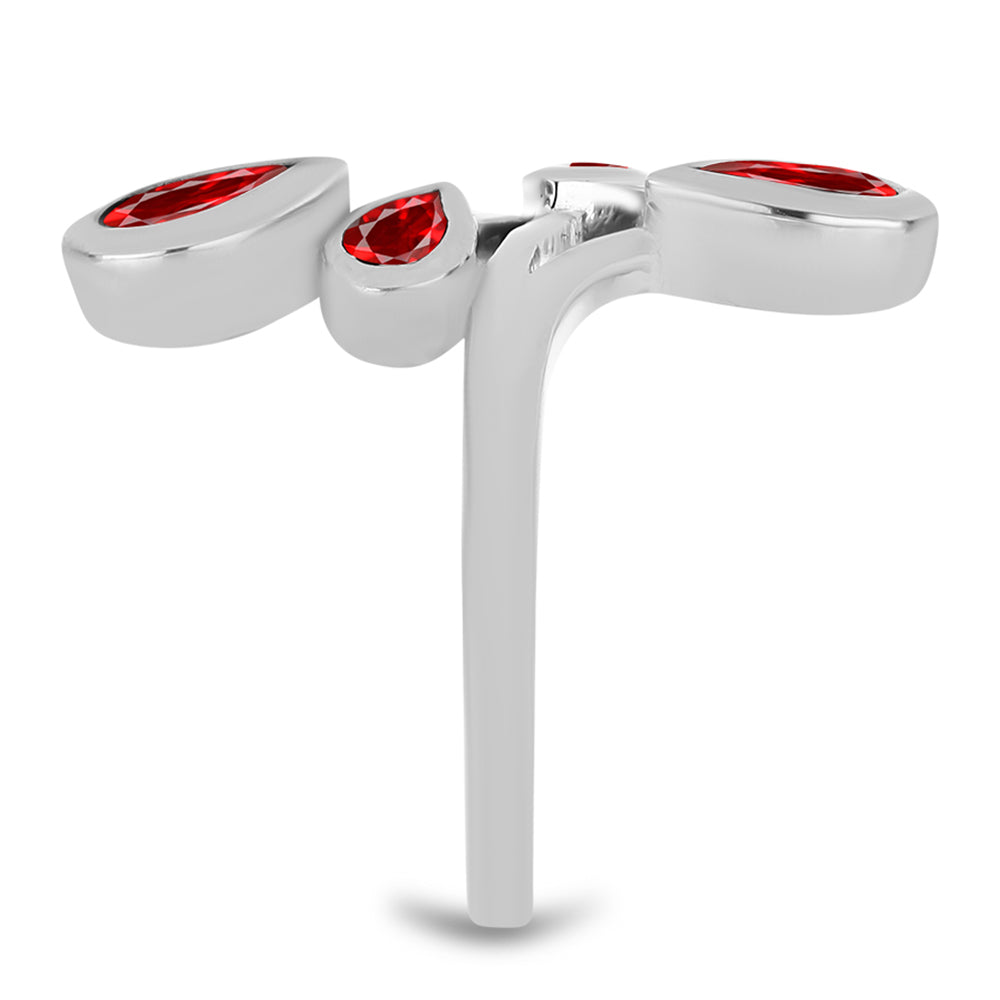 Silberring mit rotem Achat