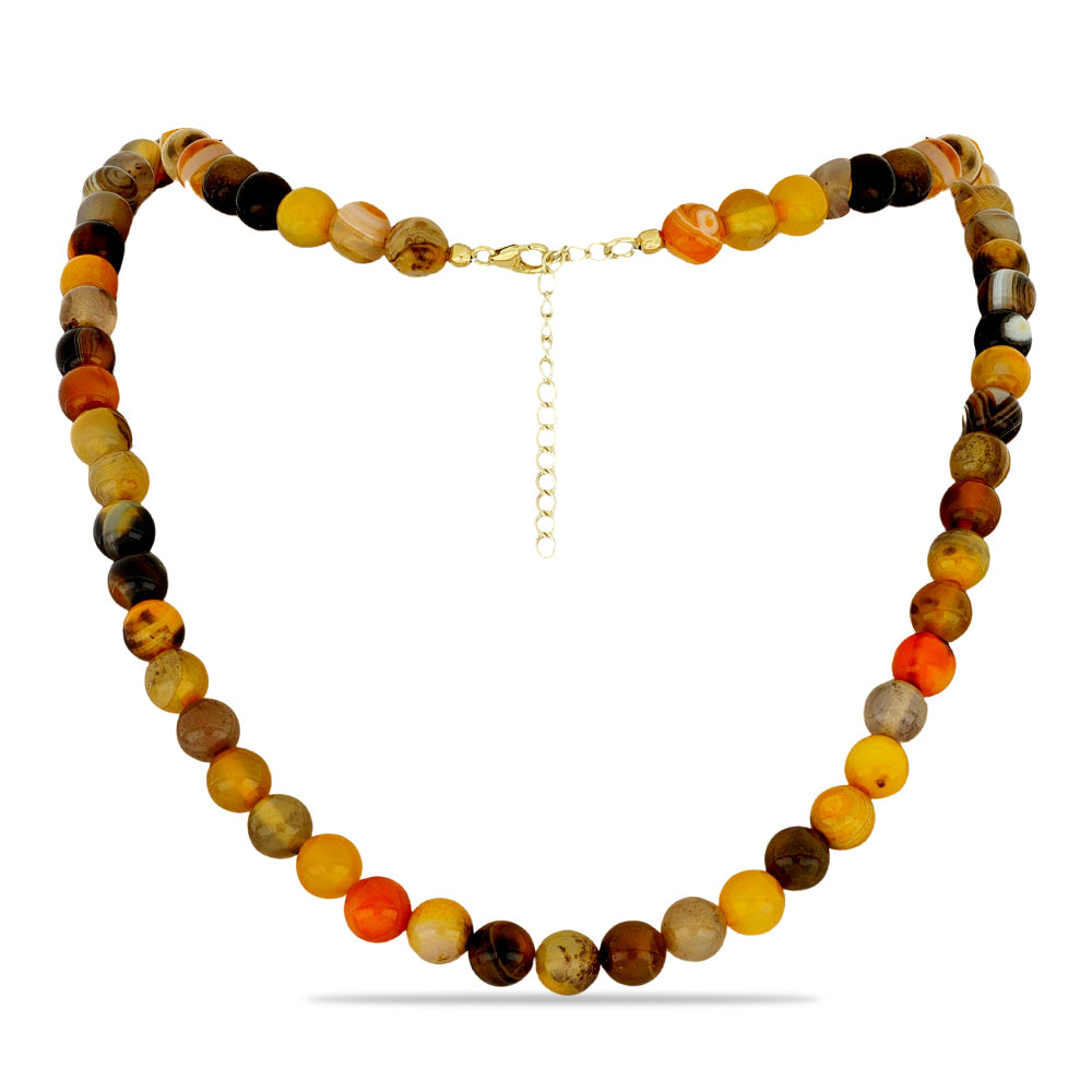 Goldplattierte Silberhalskette mit Hummeljaspis