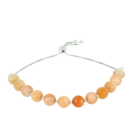 Silberarmband mit Sonnenstein aus Oregon