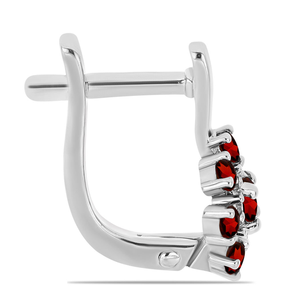 Silberohrringe mit Barton Granat