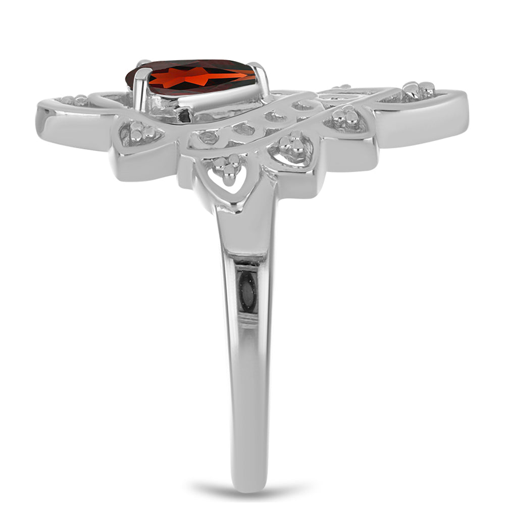 Silberring mit Barton Granat