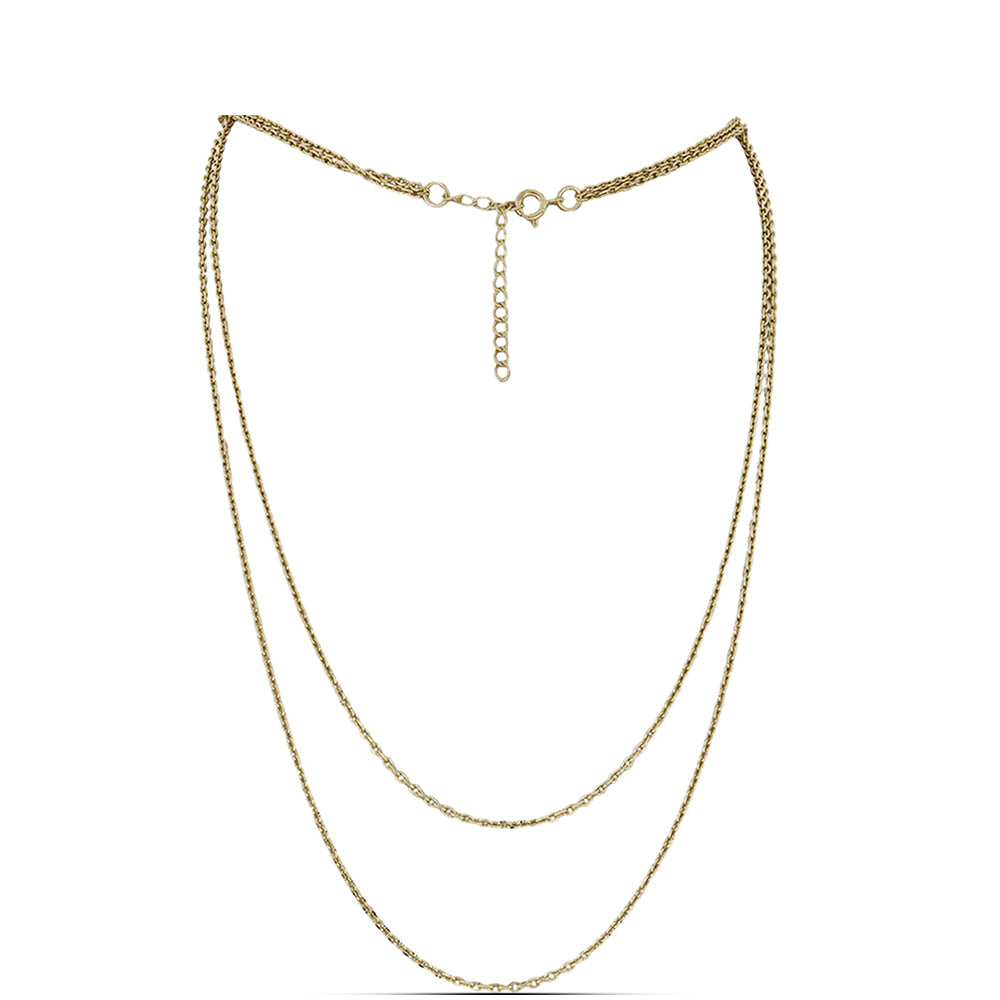 Goldplattierte Silberhalskette