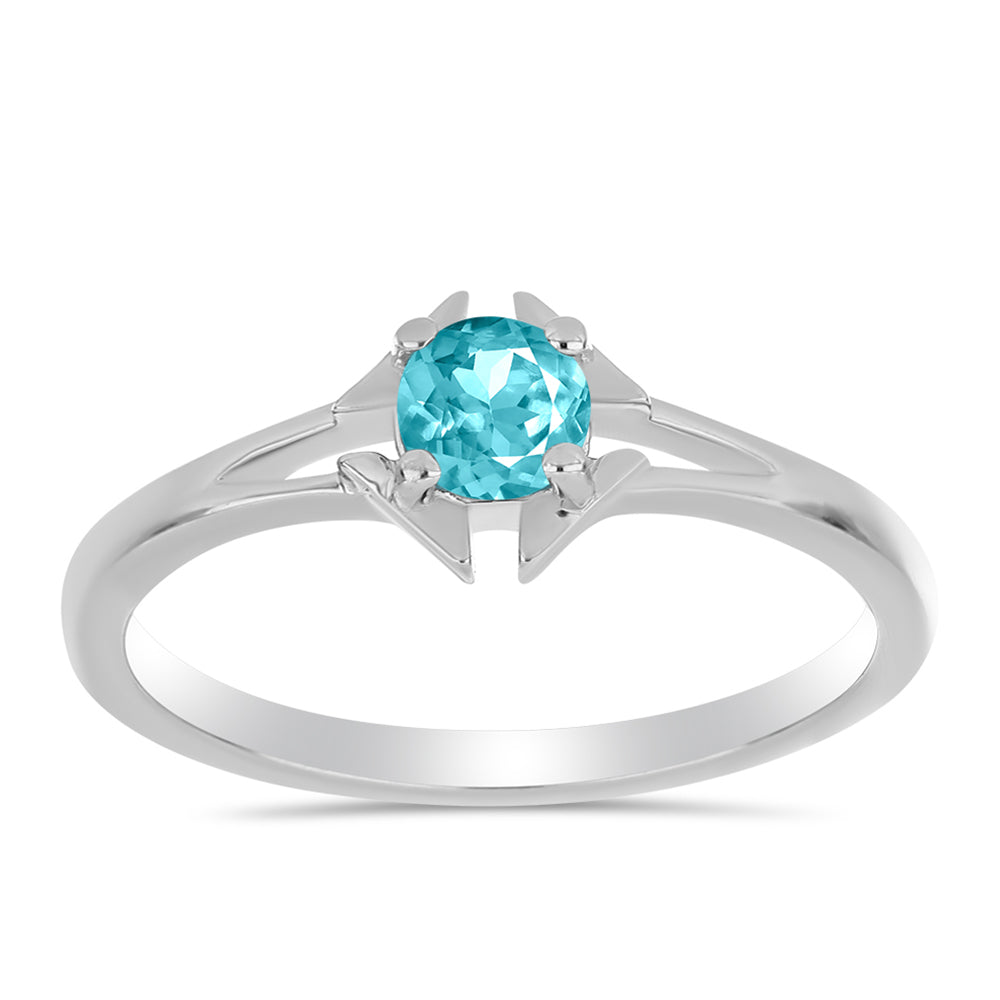Silberring mit Paraiba Quarz