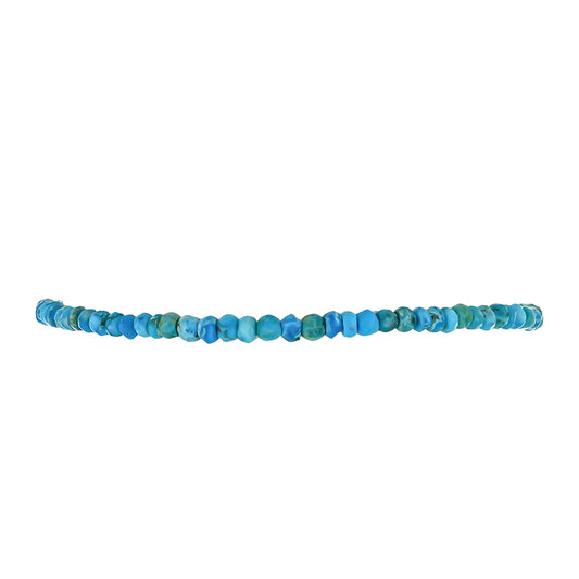 Goldplattiertes Silberarmband mit Austerntürkis