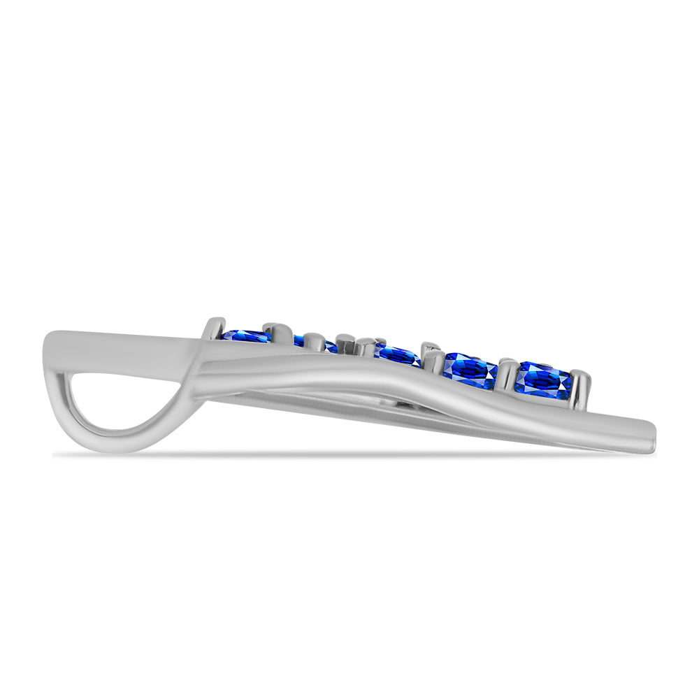 Silberanhänger mit australischem blauem Saphir