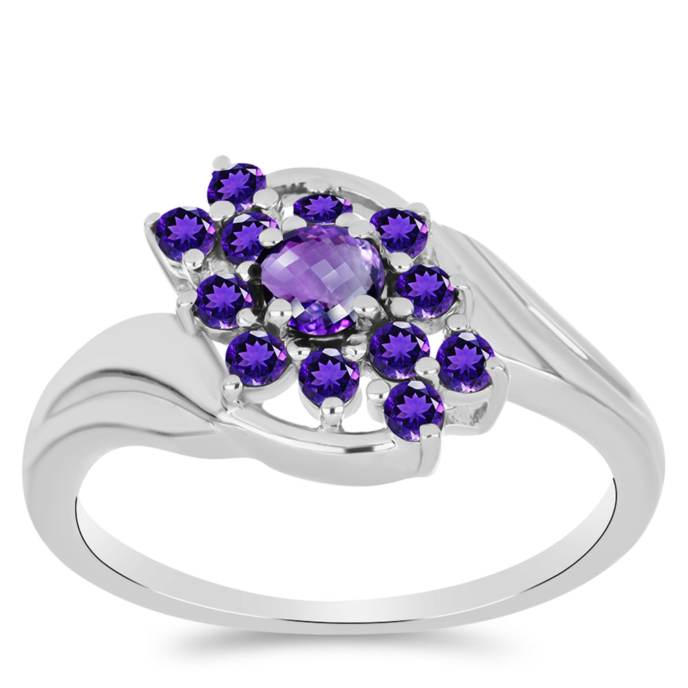 Silberring mit marokkanischem Amethyst