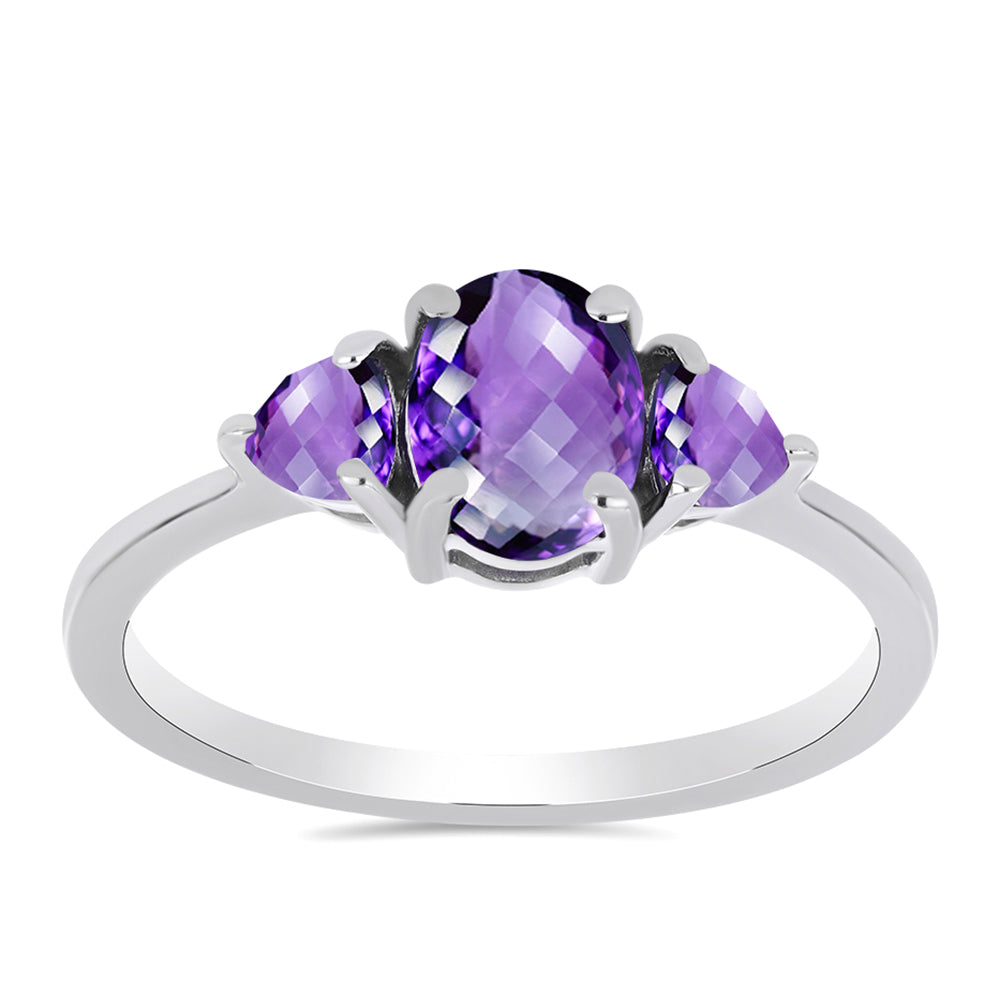 Silberring mit marokkanischem Amethyst