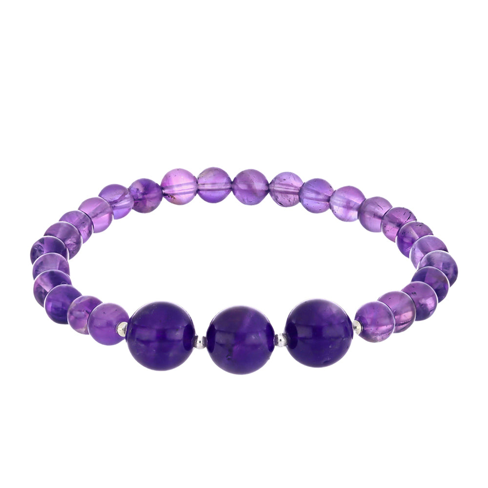 Silberarmband mit marokkanischem Amethyst