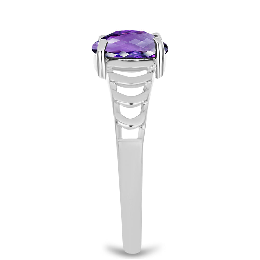 Silberring mit marokkanischem Amethyst