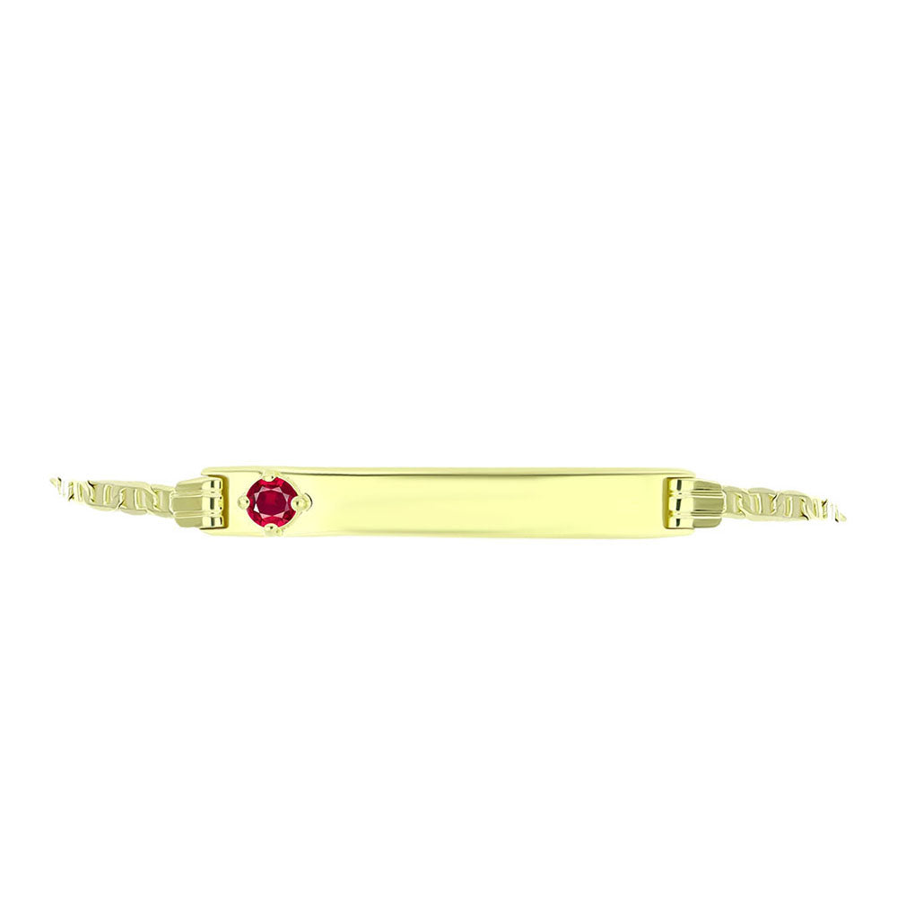 Goldplattiertes Silberarmband mit Rubin aus Madagaskar