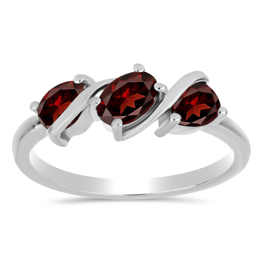Silberring mit Barton Granat
