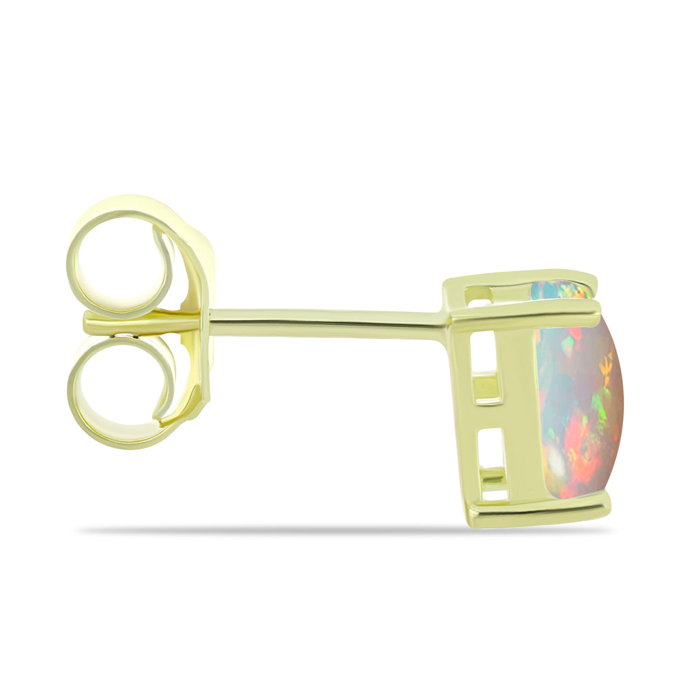 Goldplattierte Silberohrringe mit äthiopischem Opal aus Lega Dembi