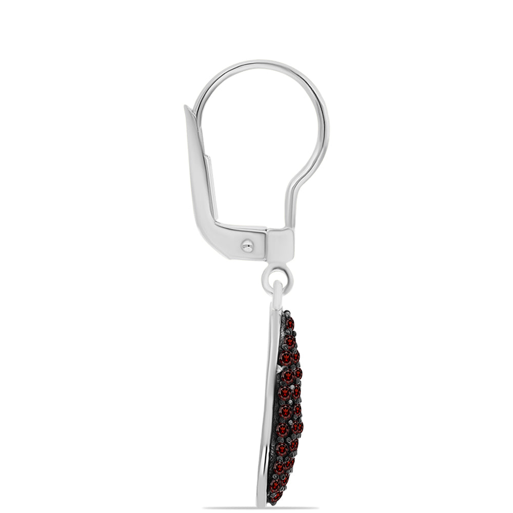 Silberohrringe mit Barton Granat