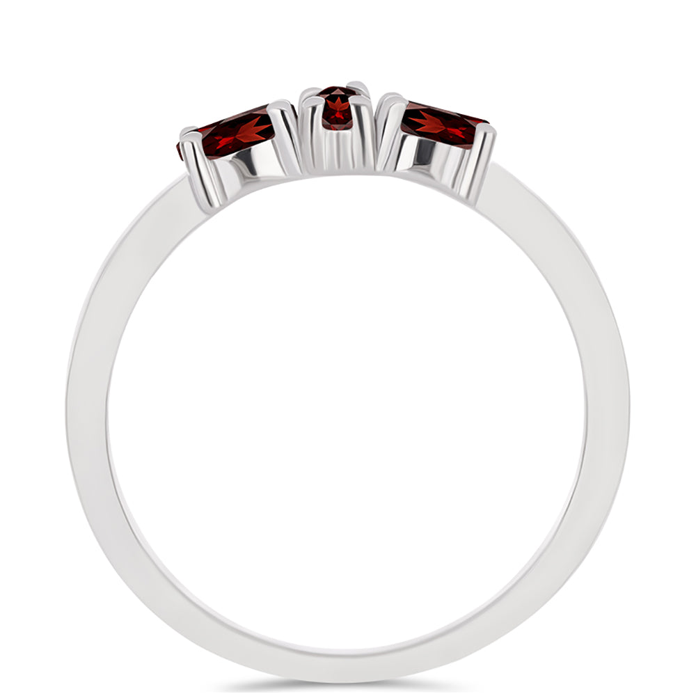 Silberring mit Barton Granat