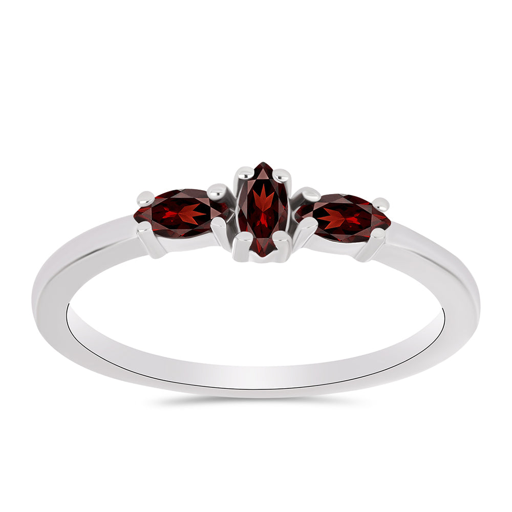 Silberring mit Barton Granat
