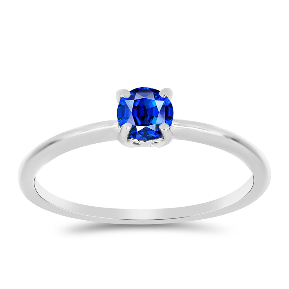 Silberring mit australischem blauem Saphir