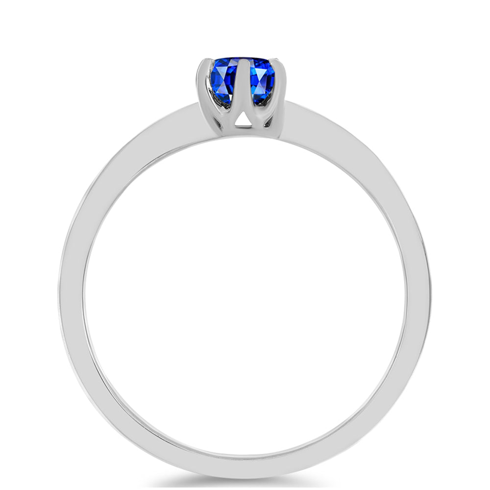 Silberring mit australischem blauem Saphir