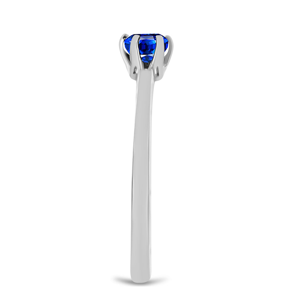 Silberring mit australischem blauem Saphir