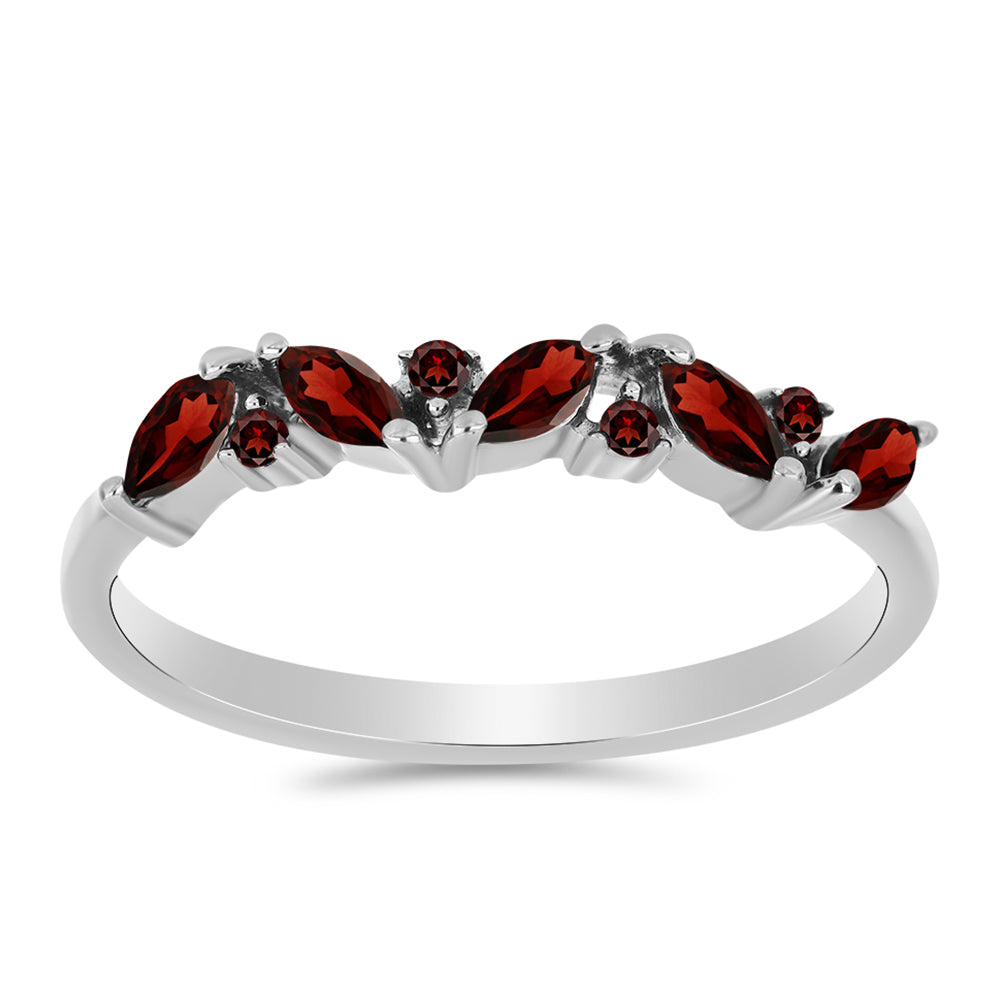 Silberring mit Barton Granat