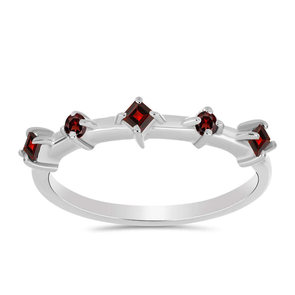 Silberring mit Barton Granat