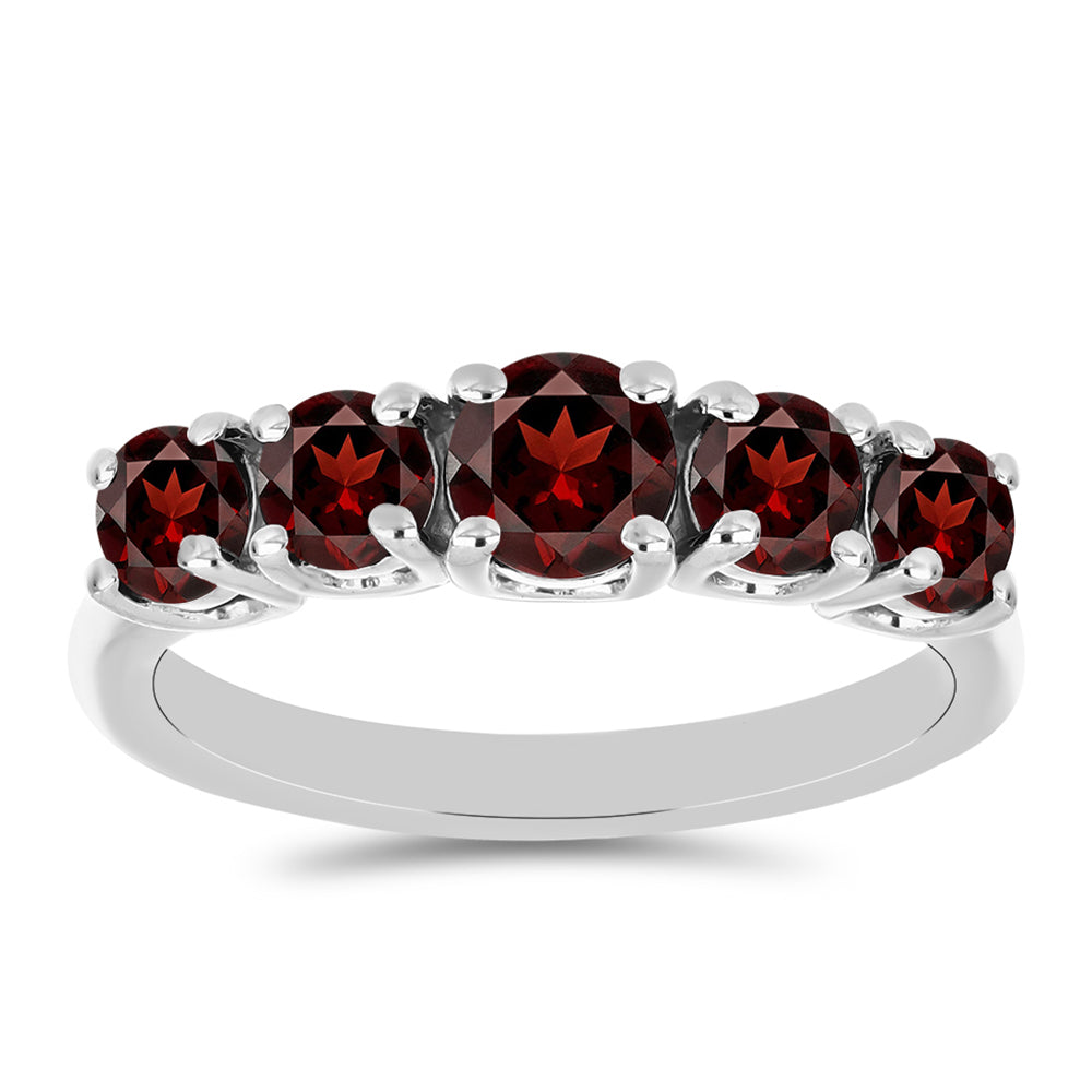 Silberring mit Barton Granat