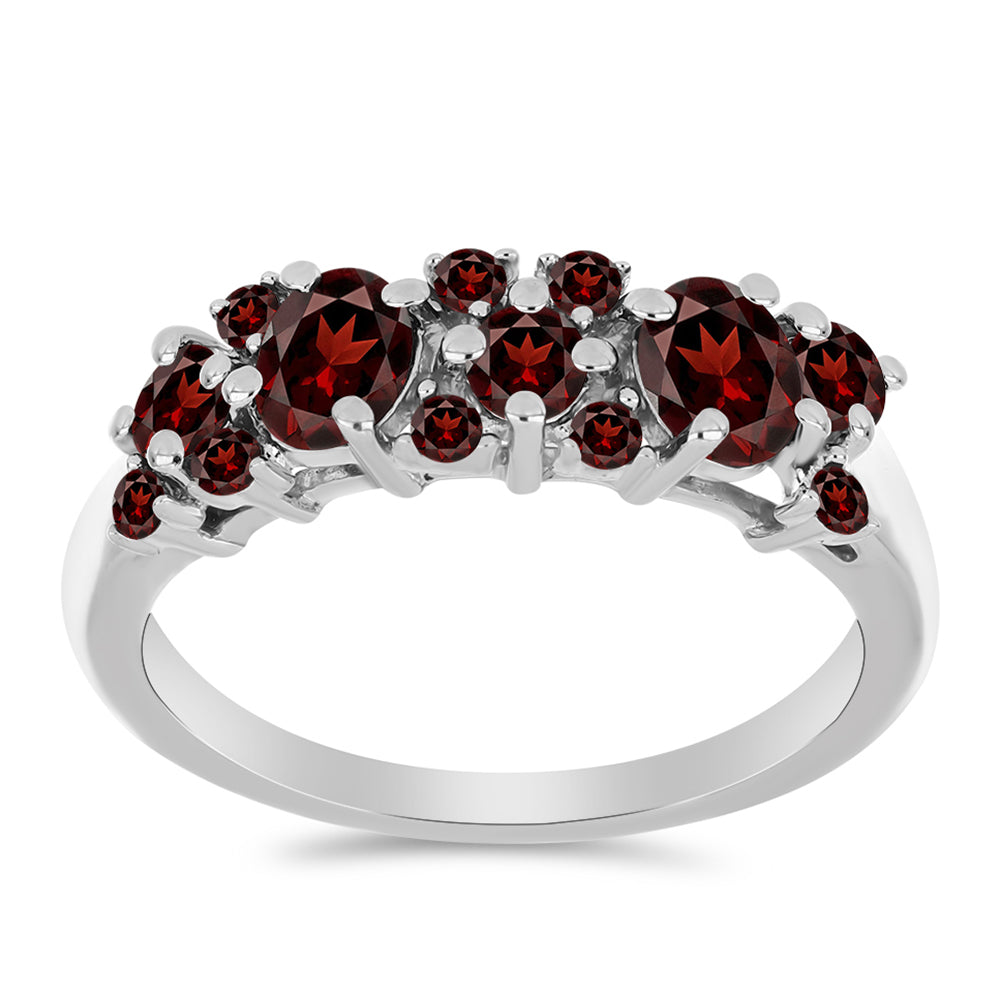 Silberring mit Barton Granat