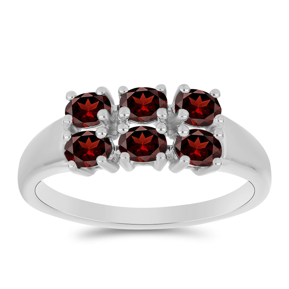 Silberring mit Barton Granat