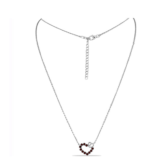 Silberhalskette mit Barton Granat
