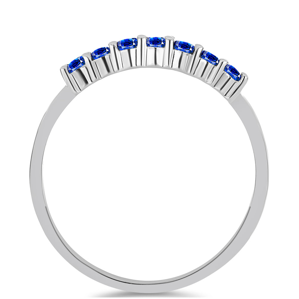 Silberring mit australischem blauem Saphir