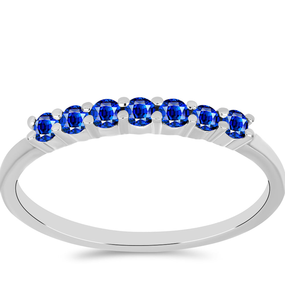 Silberring mit australischem blauem Saphir
