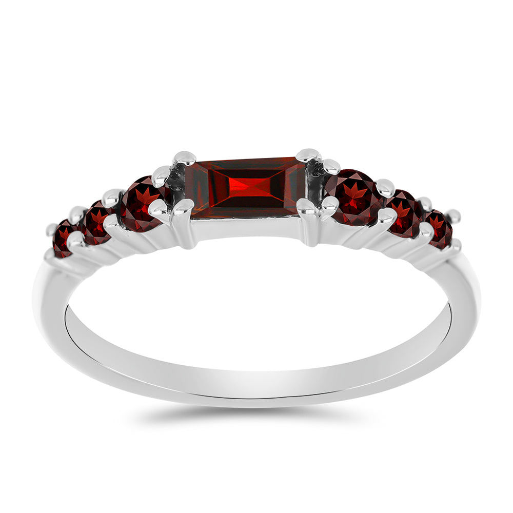 Silberring mit Barton Granat