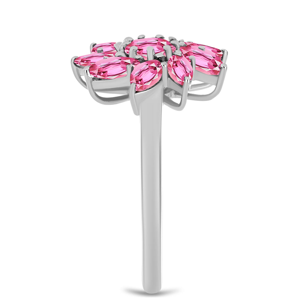 Silberring mit rosafarbenem Turmalin aus Pelmadulla 4