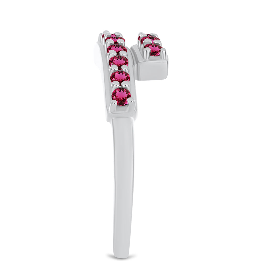 Silberring mit Rubellit aus Cruzeiro