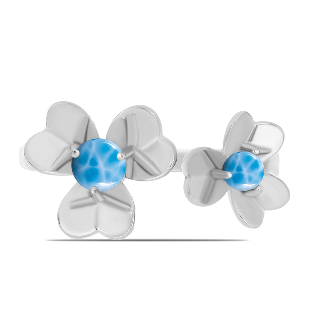 Silberring mit Larimar aus Barahona
