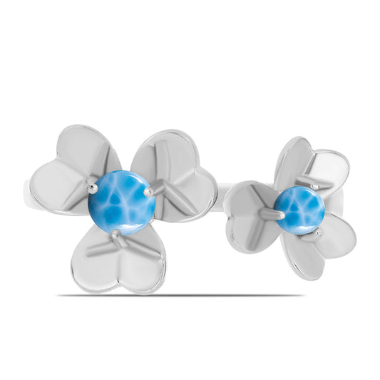 Silberring mit Larimar aus Barahona