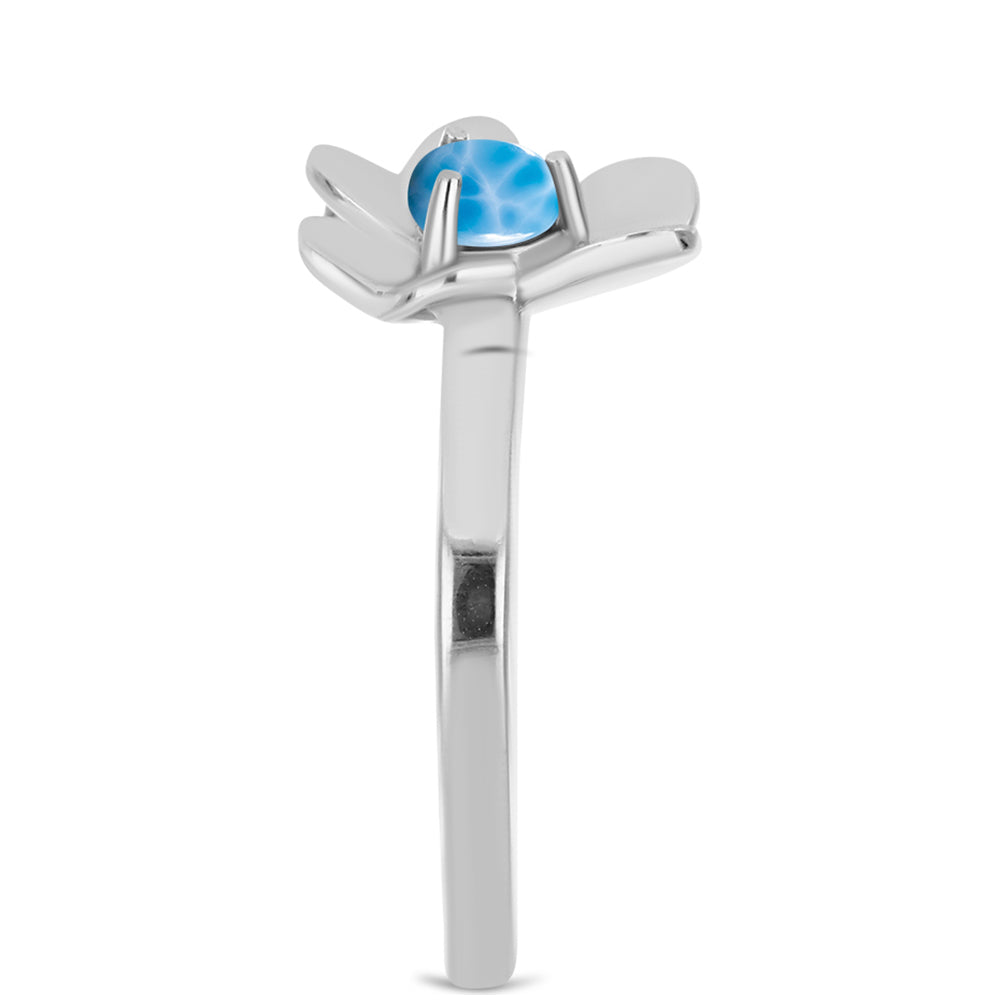 Silberring mit Larimar aus Barahona